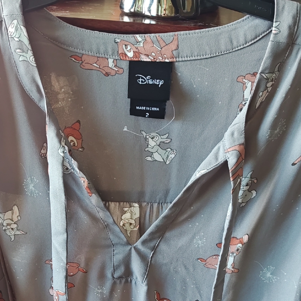 Torrid Disney Collection Gray Top with Bambi and Thumper Design